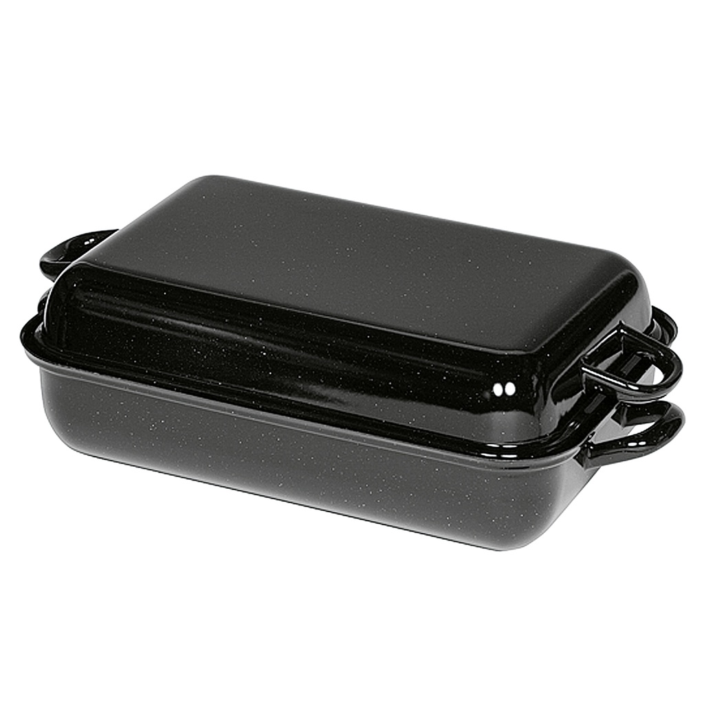 Bratpfanne/Bräter rechteckig 37 x 26 cm, mit Deckel, Classic