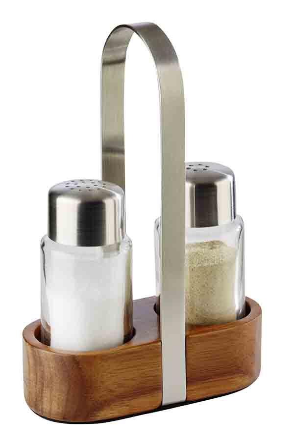 Menage für Salz/Pfeffer, Wood