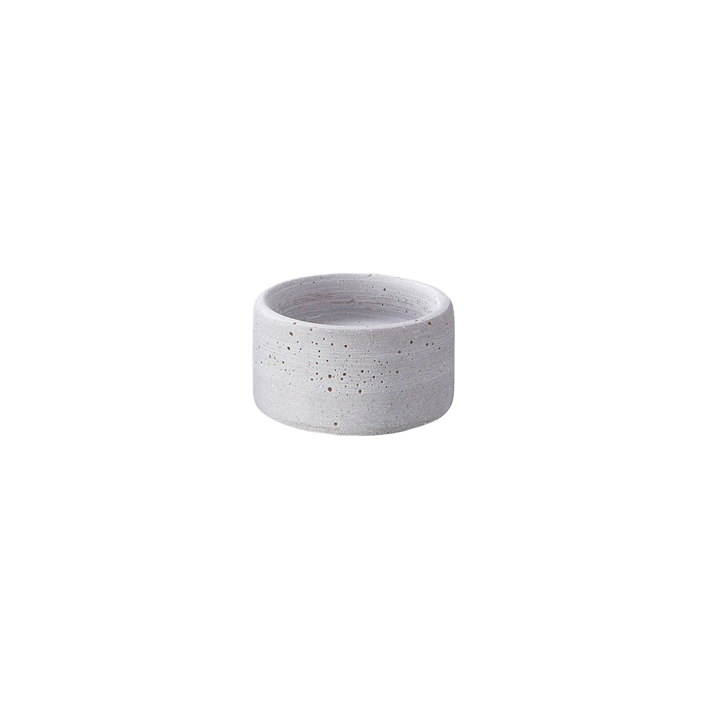 Kerzenhalter klein, Höhe: 5 cm, Ole, grau