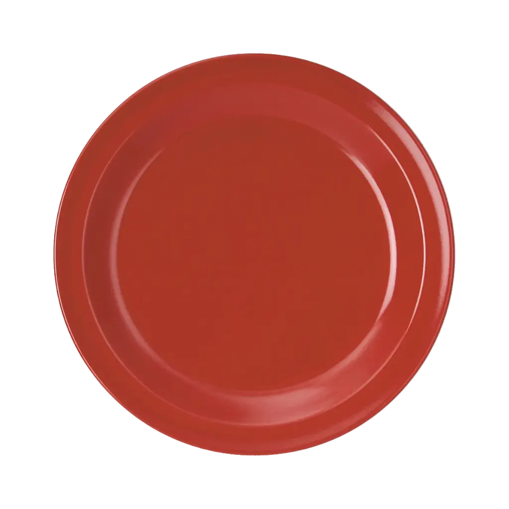 Teller flach 19,5 cm Duroplast rot