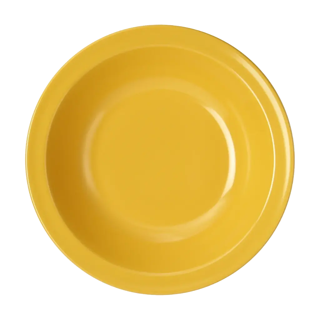 Teller tief 20,5 cm, gelb