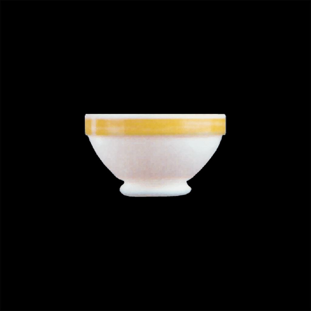 Suppenschale 13 cm, auf Fuß, Brush Yellow