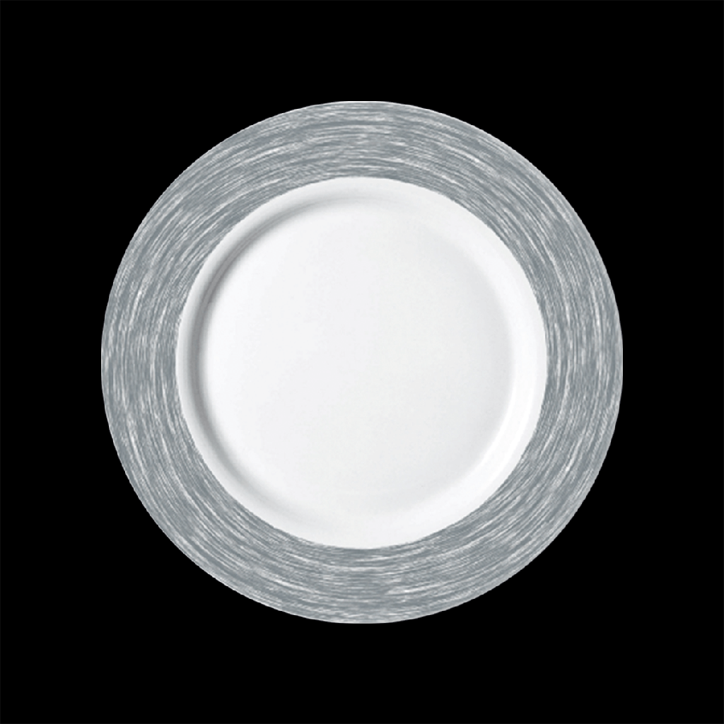 Teller flach 25,2 cm, Brush Grey
