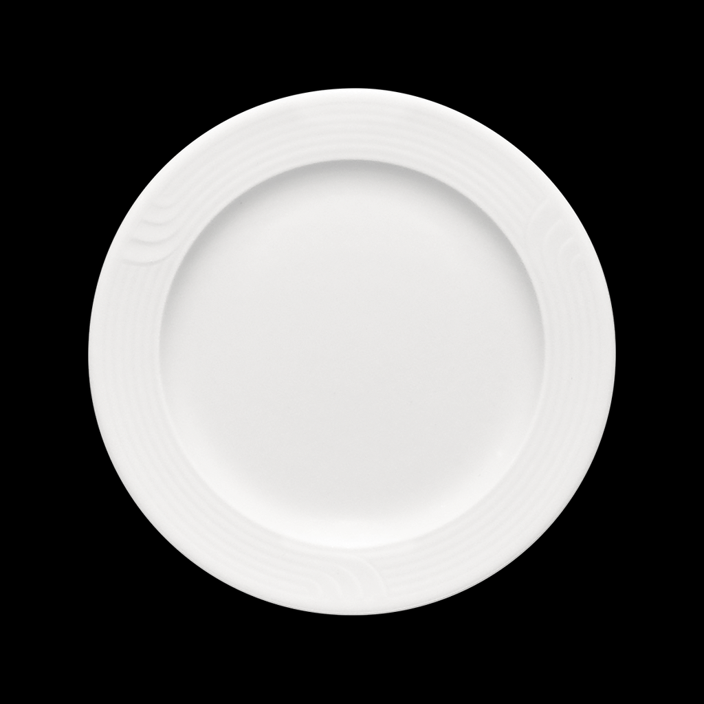 Teller flach Fahne Relief 25 cm, Carat