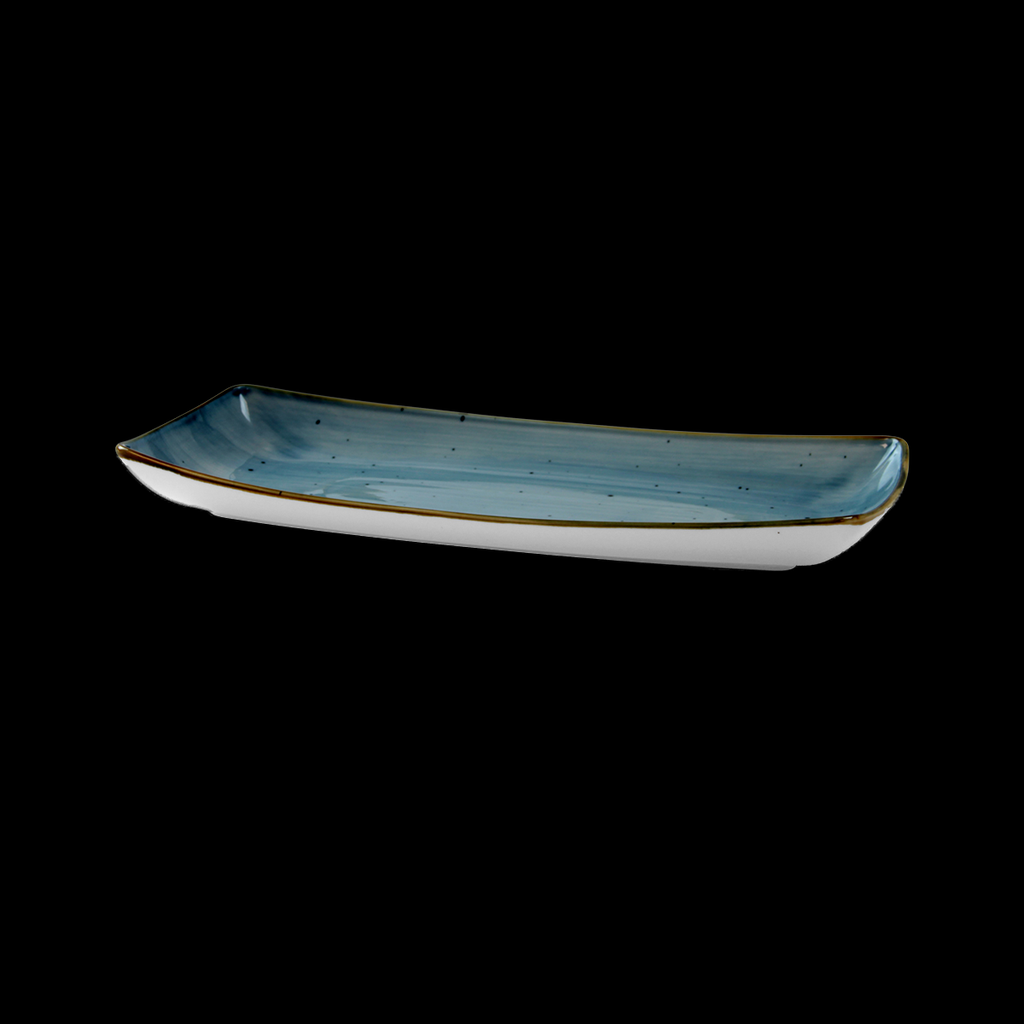 Platte rechteckig, Länge: 33 cm, Vision, blau