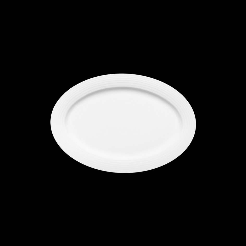 Platte Fahne oval Relief 26 x 18 cm, Dialog