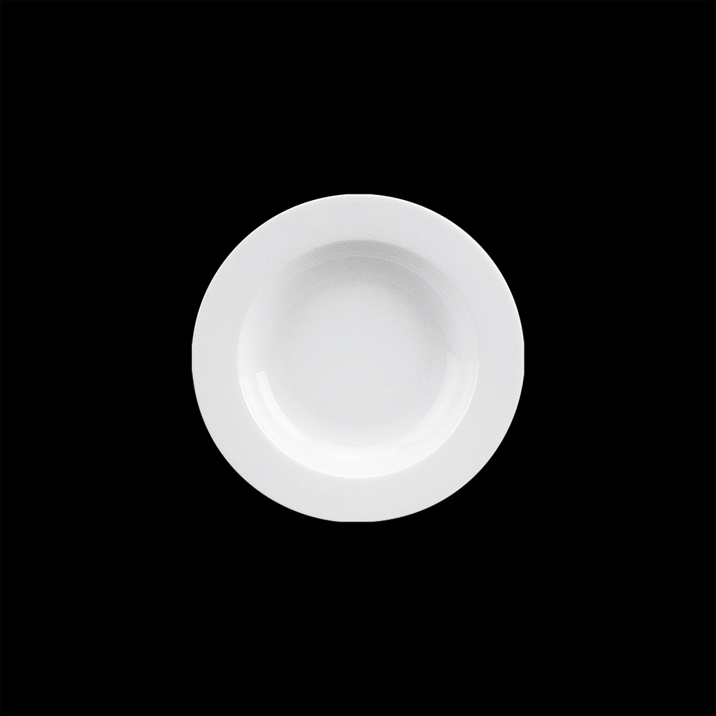 Teller tief schmale Fahne 23 cm, Fine Dining