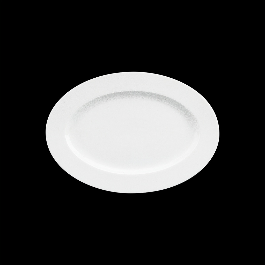Platte Fahne oval 33 x 23 cm, Fine Dining
