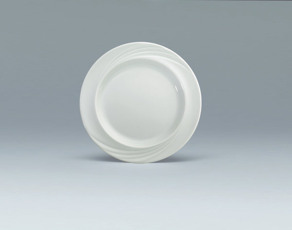 Teller flach Fahne Relief 26 cm, Donna
