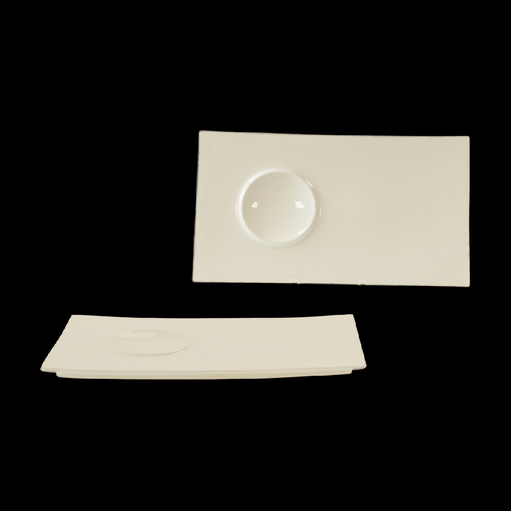 Platte rechteckig, Länge: 33 cm, beige
