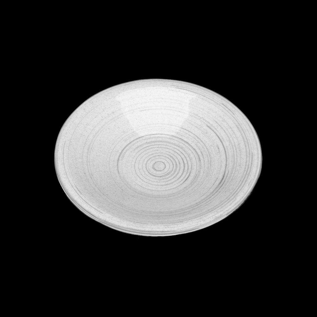 Platte rund, Ø = 27 cm, Tondo, grau