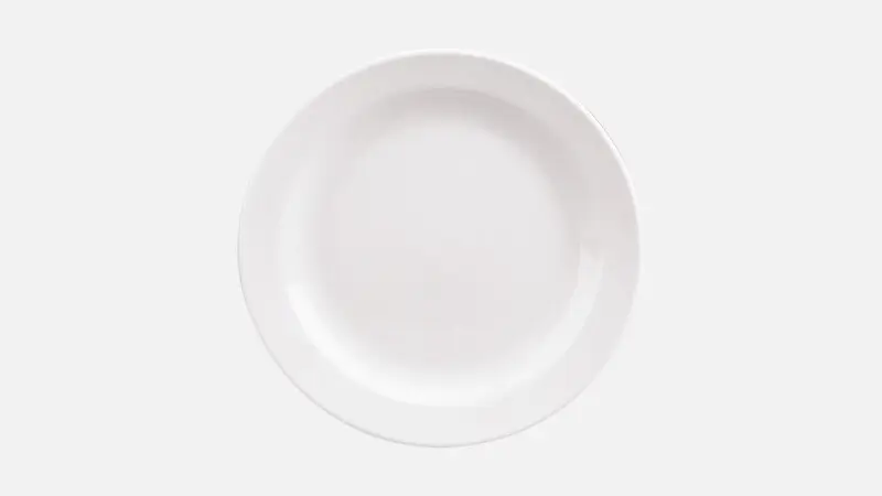 Teller flach Fahne 26 cm, Form 98