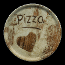 Pizzateller 33 cm mit Dekor, Napoli Flour Z31
