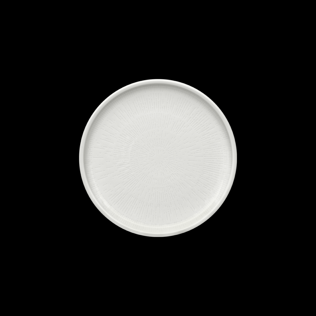 Teller flach coup Struktur 21 cm, Shiro