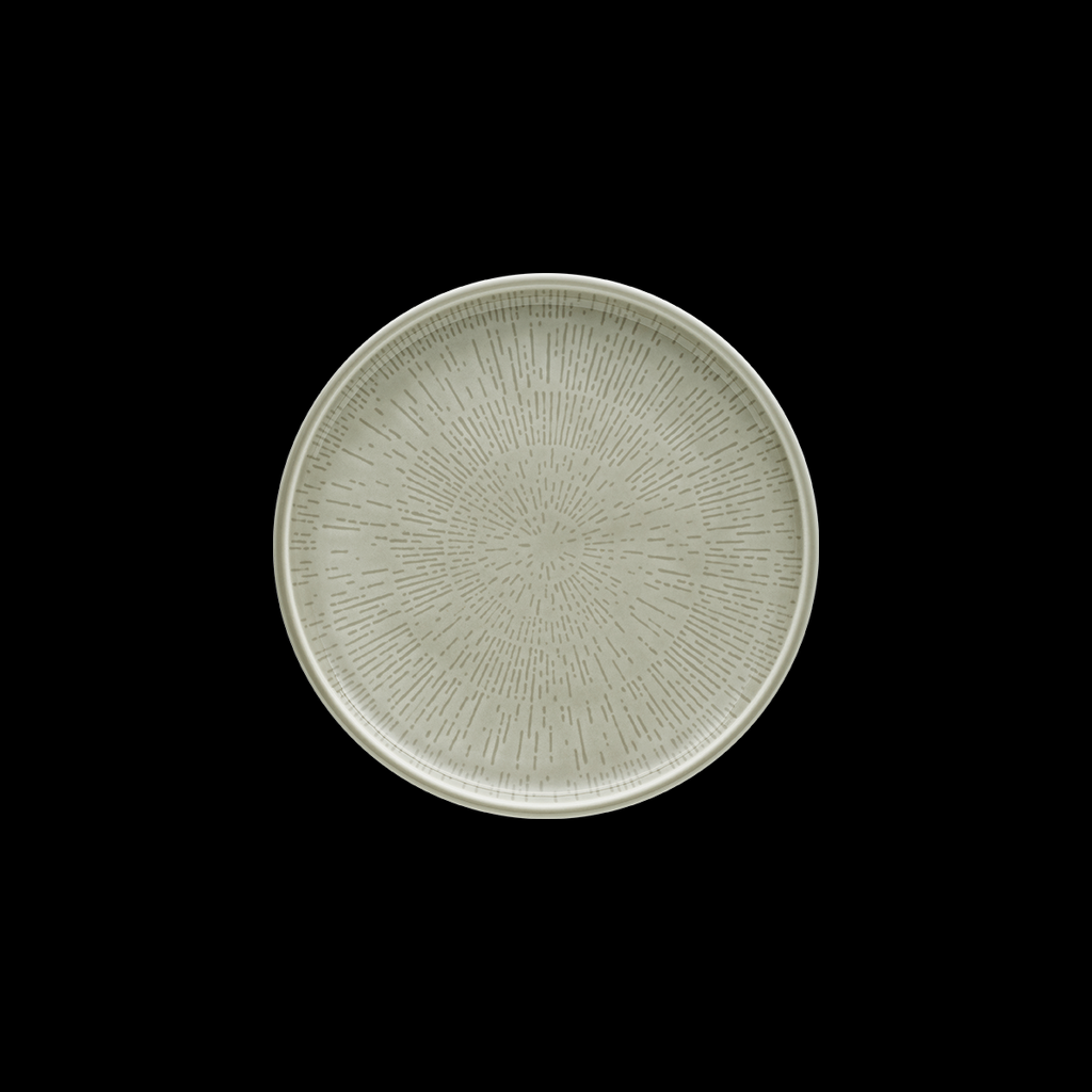 Teller flach coup Struktur 21 cm, Shiro
