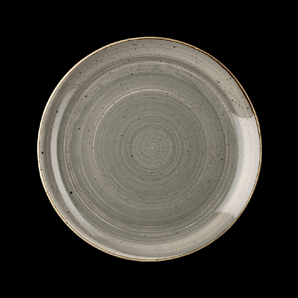 Teller flach coup 26 cm, Stonecast Dekor
