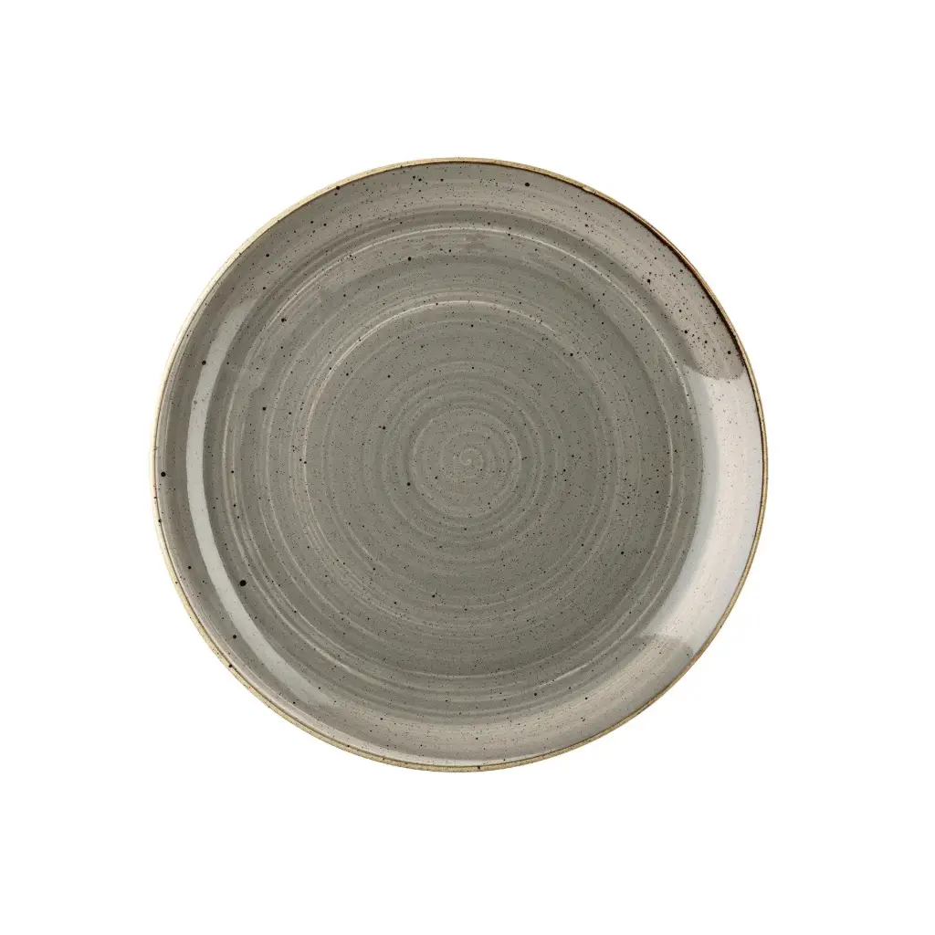 Teller flach coup 32 cm, Stonecast Dekor