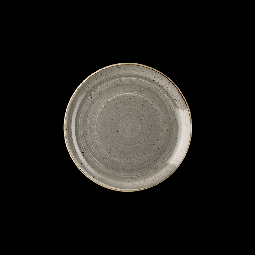 Teller flach coup 22 cm, Stonecast Dekor