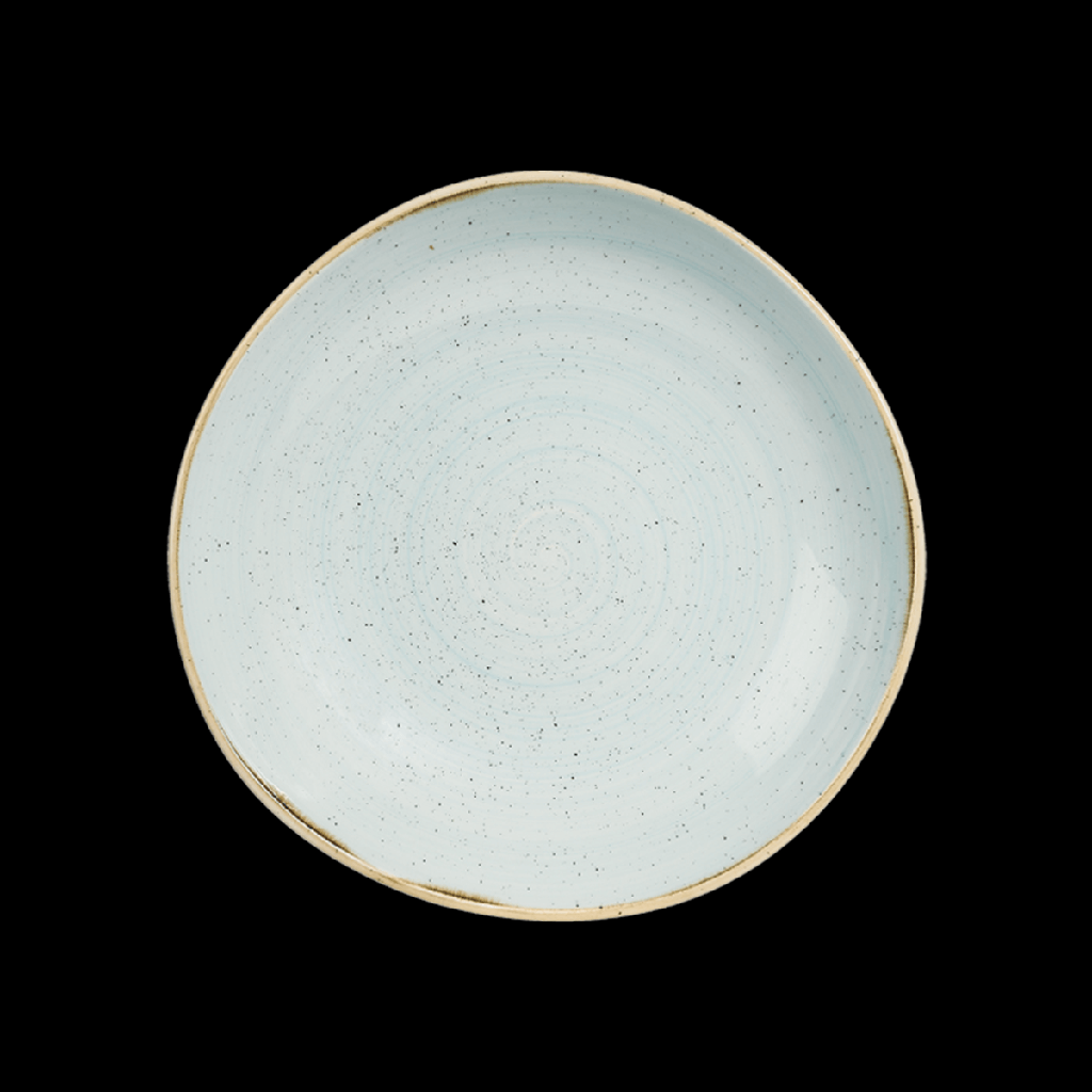 Teller tief/Schale organisch 25 cm, Stonecast Dekor