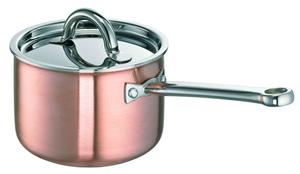 Stieltopf 16 cm, mit Deckel, De Luxe i