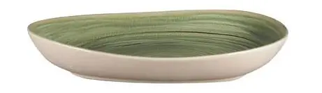 Teller tief organisch 28 x 23 cm, Spot Dekor - Rakstone