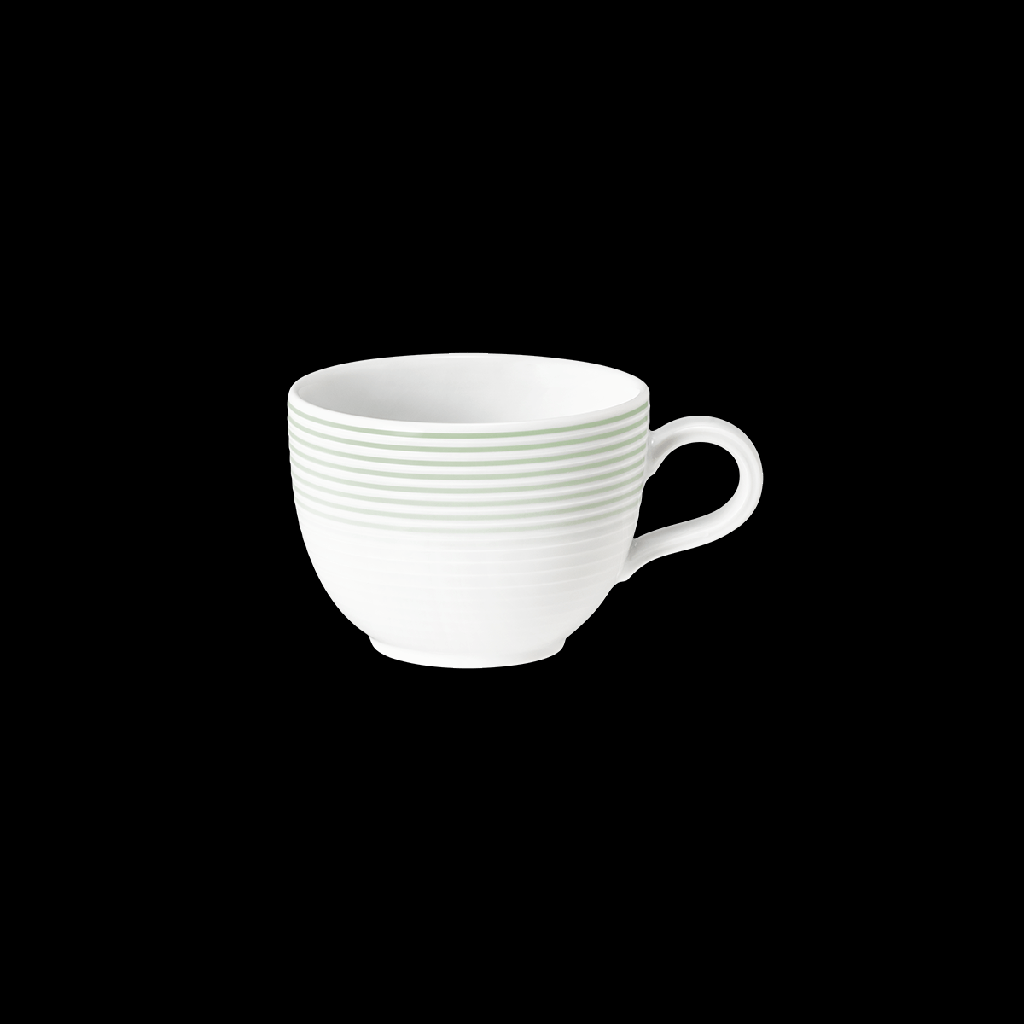 Kaffee-Obertasse Tulpe Relief 0,22 l, Blues Dekor