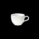Kaffee-Obertasse Tulpe Relief 0,22 l, Blues Dekor
