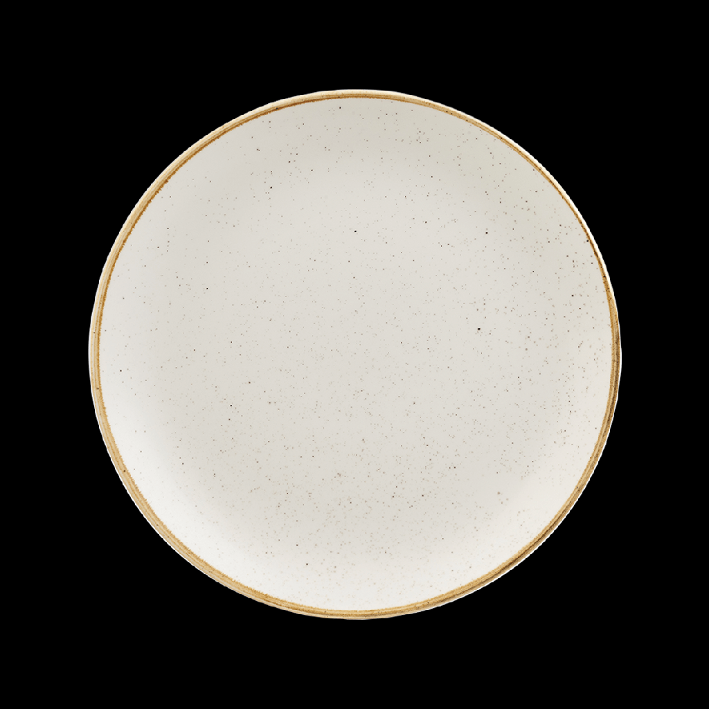 Teller flach coup 26 cm, Stonecast Dekor