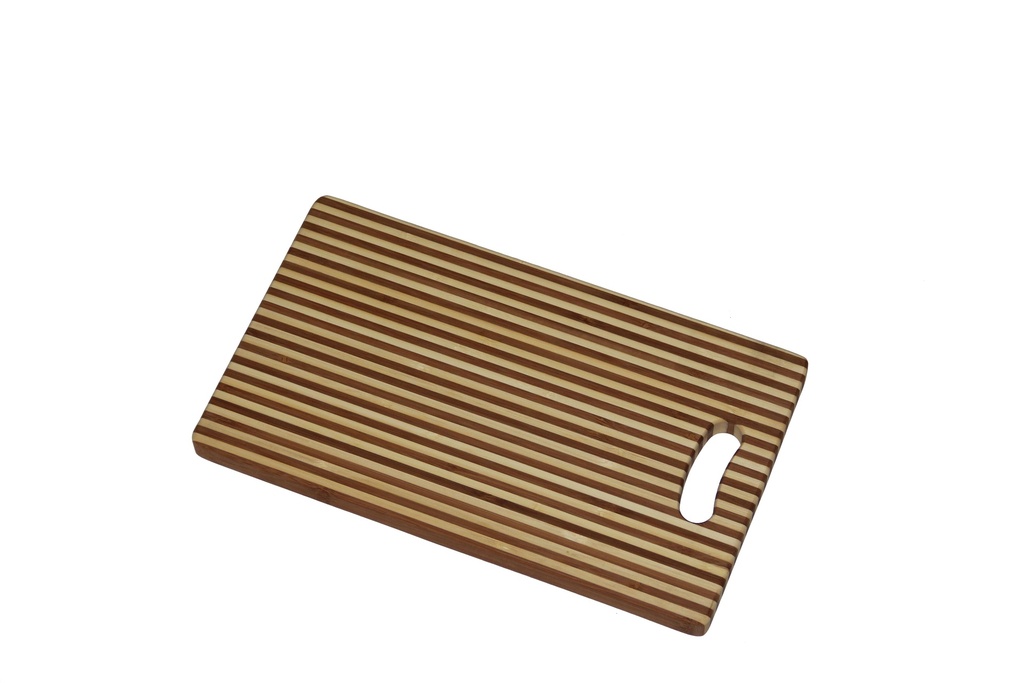 Tropic Board Stripes M, Bambus 38 x 27 x 2,0 cm, mit 1 Griff