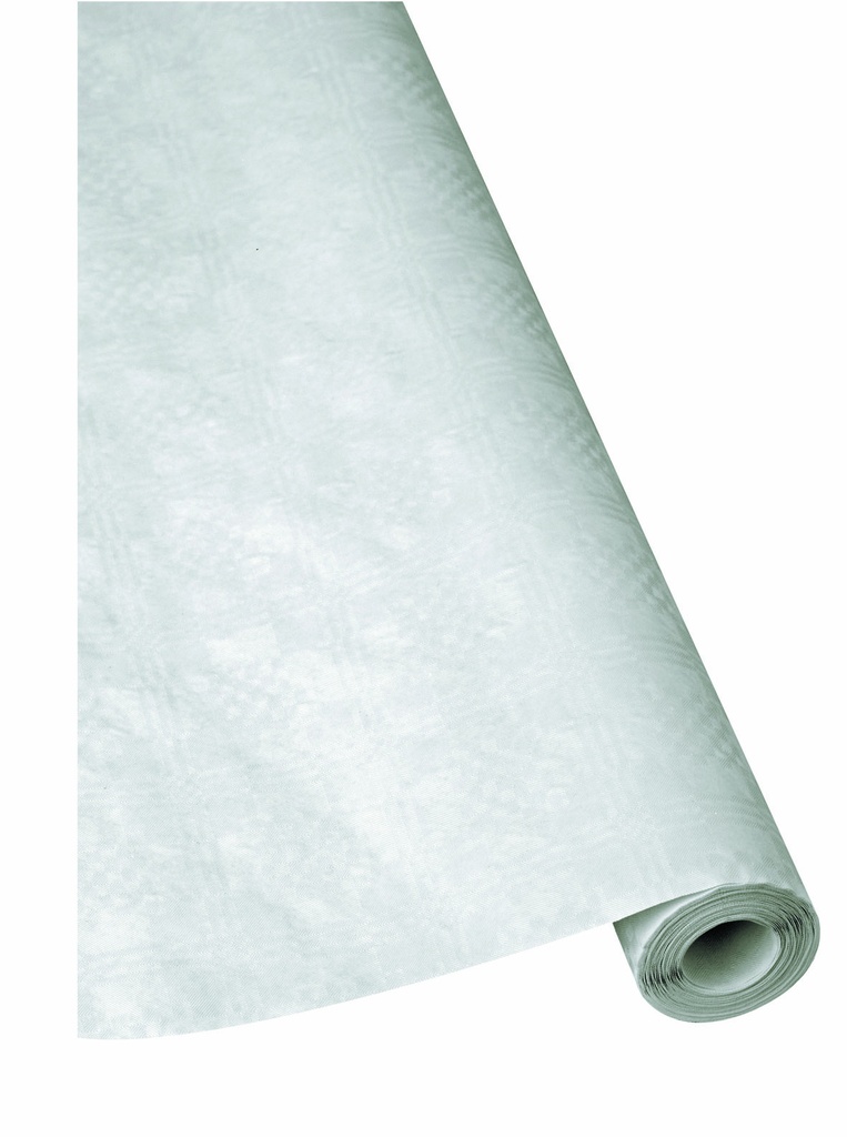 Papier-Tischdecke, Damast 40g/m2, weiß B1,00xL25m