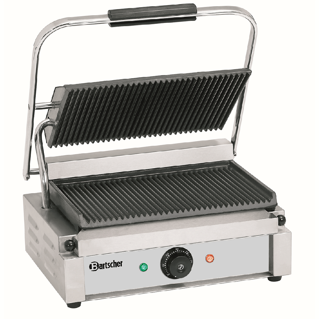 Kontaktgrill, große Grillfläche, gerillt, Panini