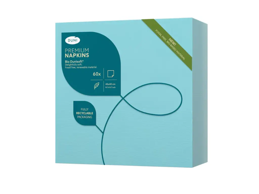 Serviette 40 x 40 cm, mint blue
