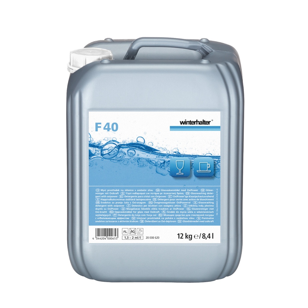 Gläserreiniger mit Oxikraft 12 kg, F 40