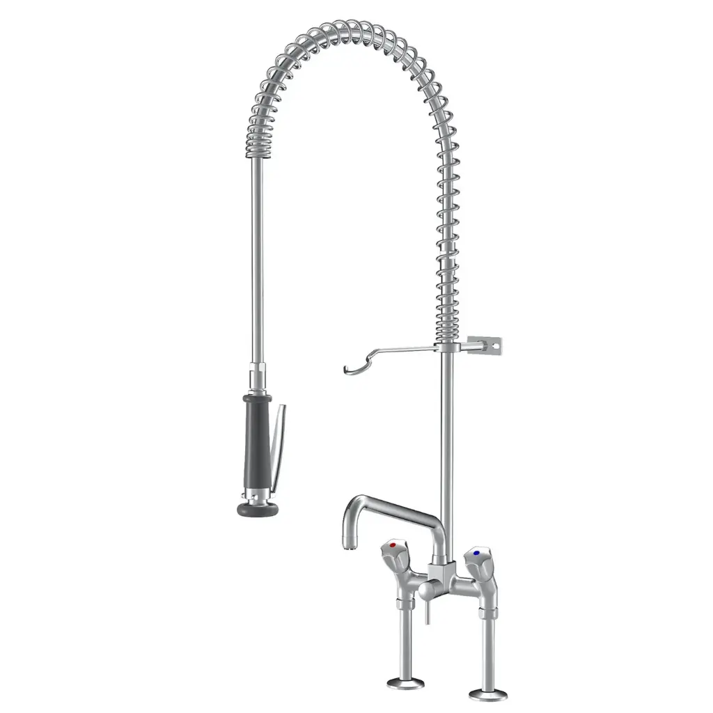 Zweigriffmischer A300 000 mit Geschirrwaschbrause 1/2", Gastro