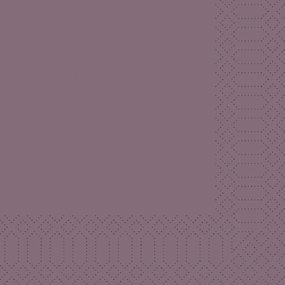 Serviette, Zelltuch, plum 40x40cm, 3-lg., 1/4-Falz, 250St./Pk.
