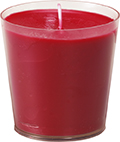 Kerzenglas, Switch & Shine, Refill, Bordeaux H=6cm, Brenndauer ca. 30Std.