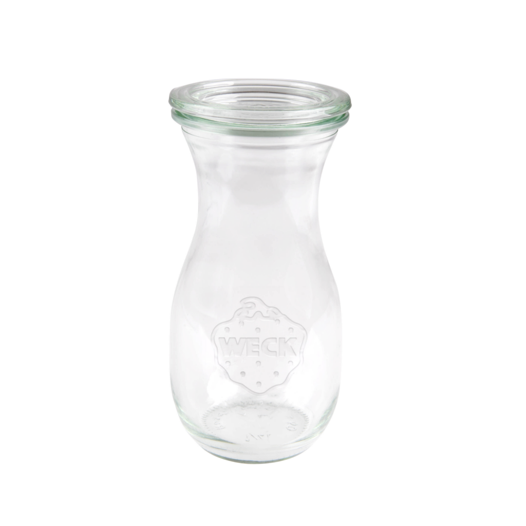 Saftflasche 1/4 l mit Glasdeckel